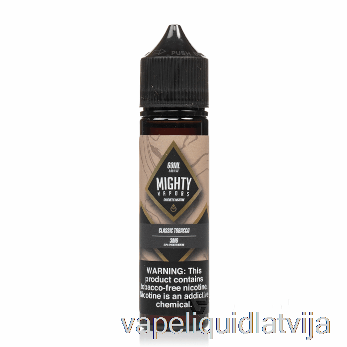 Klasiskā Tabaka - Spēcīgi Tvaiki - 60ml 0mg Vape šķidrums